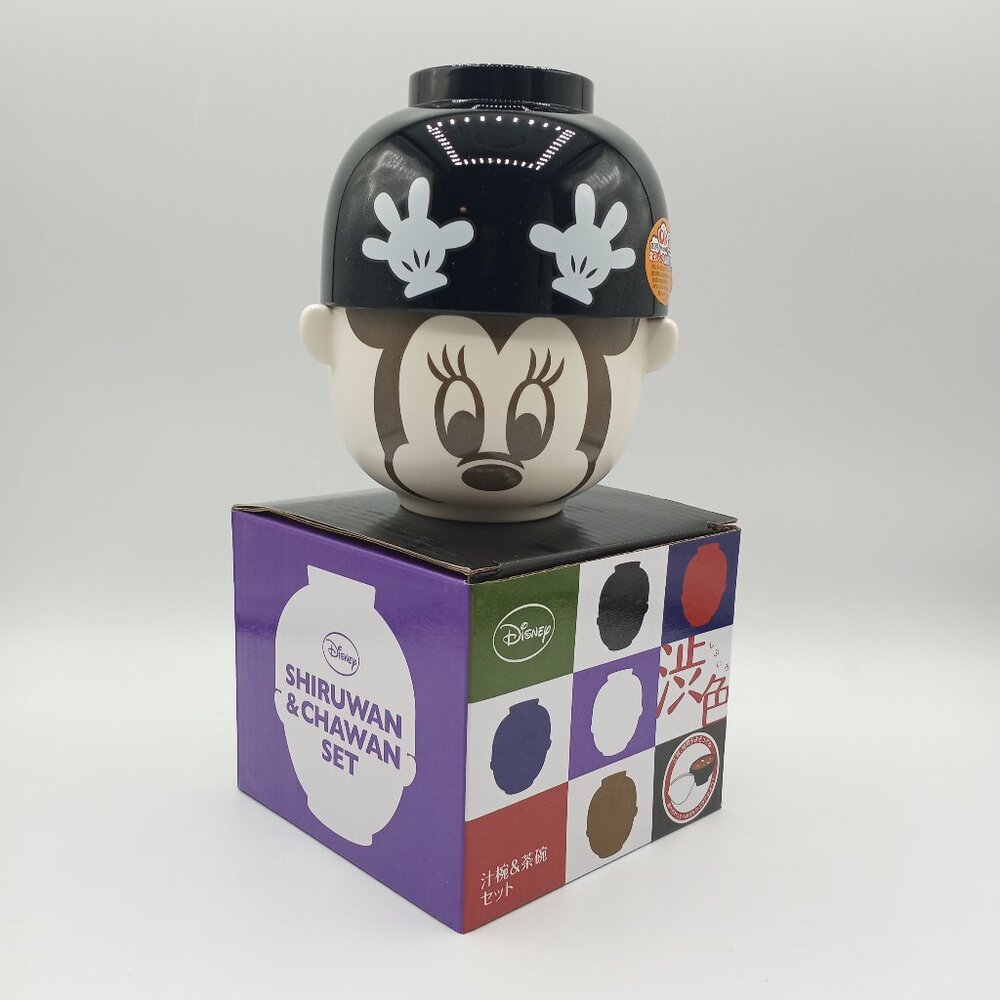 Mickey Mouse Sun Art Disney / Soup Bowl Tea Bowl Set, Mini / Crayon Touch -Japan